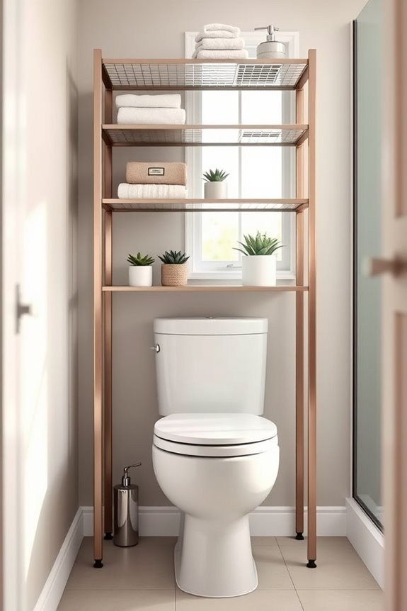 adjustable modern bathroom storage