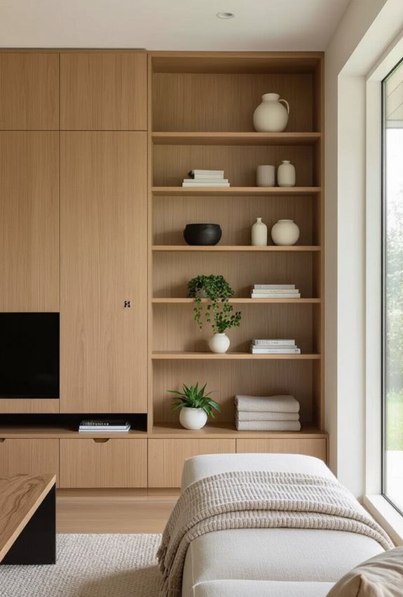 adjustable modular built in shelving