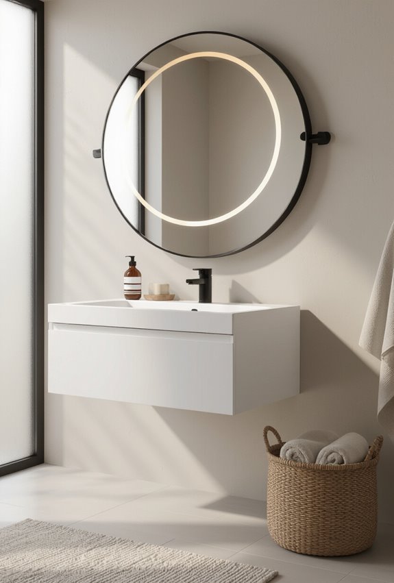 adjustable pivot and swing mirrors