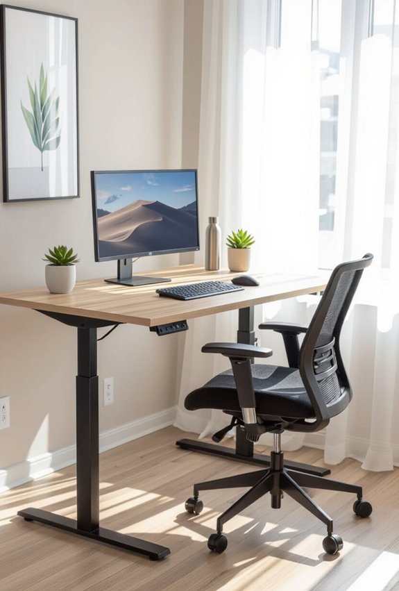 adjustable sit stand desks