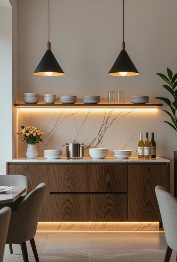 adjustable warm led buffet lighting
