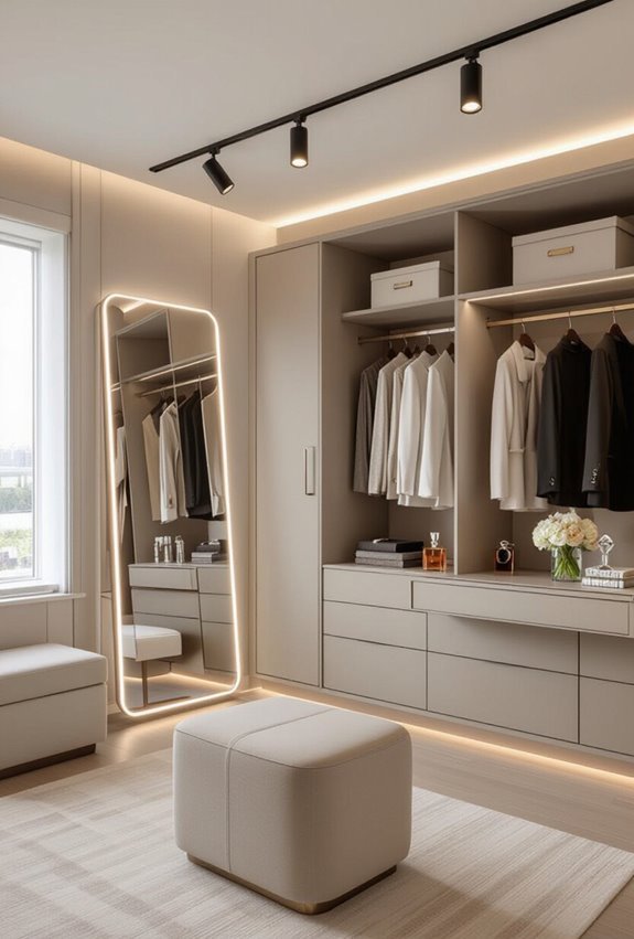 adjustable zoned vanity lighting