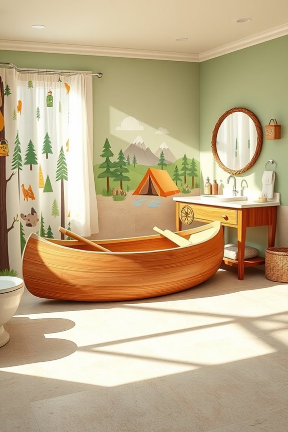 adventure themed bathroom decor