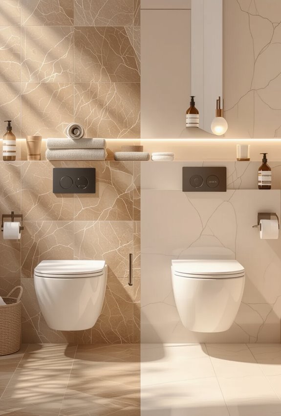 aesthetic vs practical toilet choices