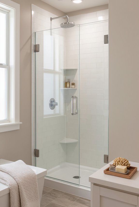 affordable faux frameless shower alternatives