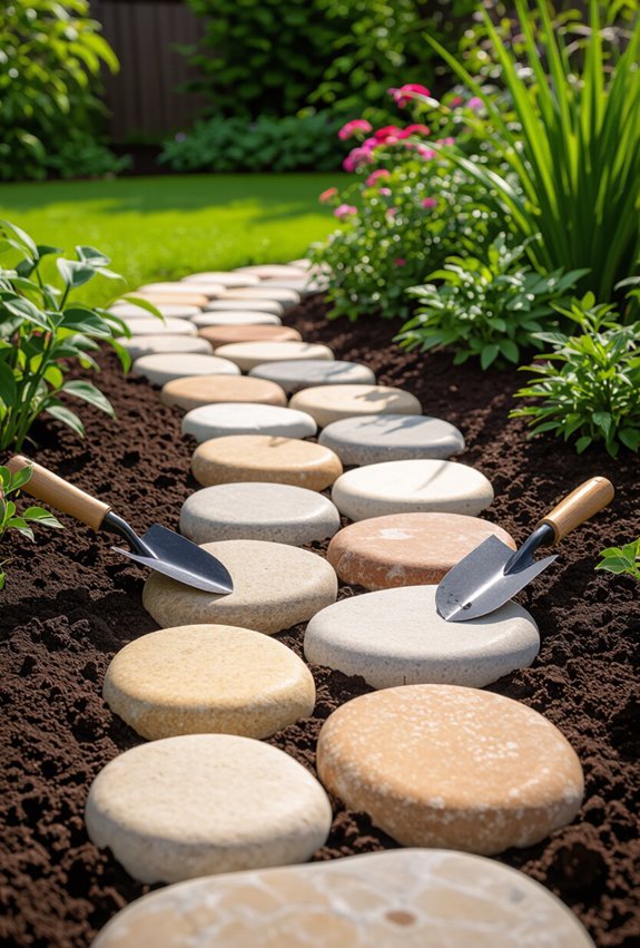 affordable natural stone pathway