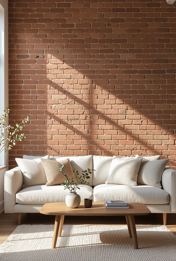 affordable peel and stick faux brick
