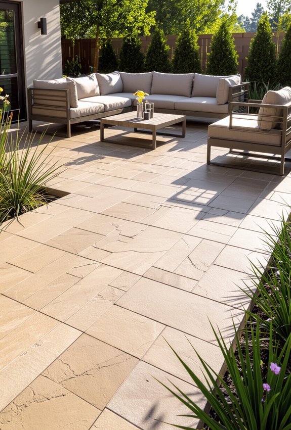 affordable realistic stone look patios