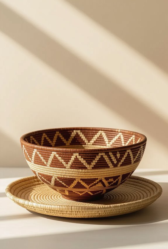 african crafted decorative bowls and trays