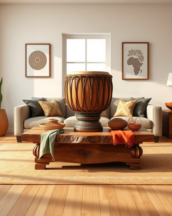 african drum decorative centerpieces
