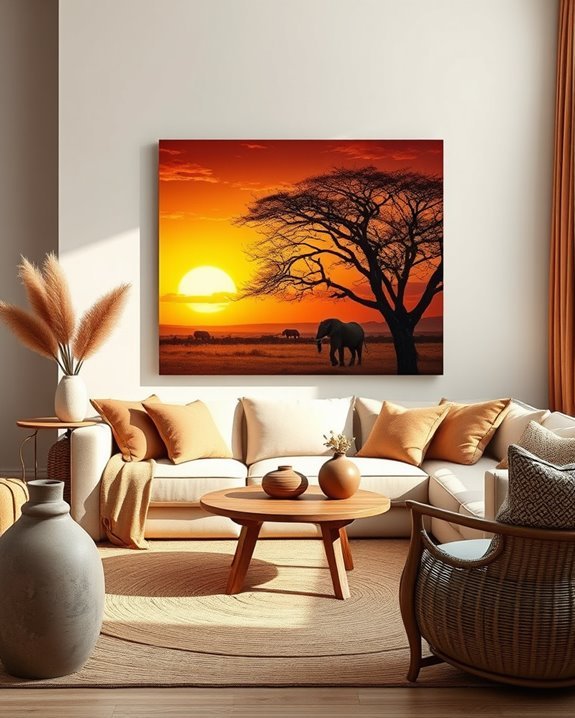 african landscape canvas prints