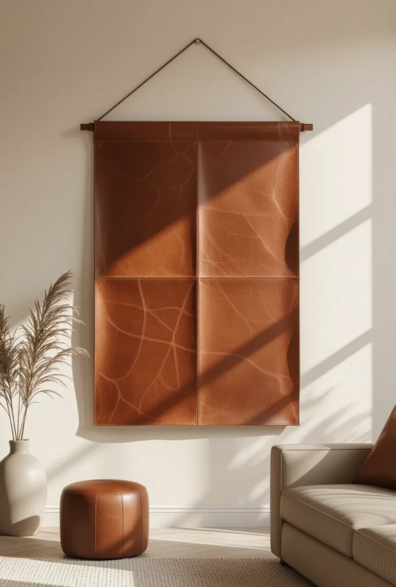 aged woven leather warmth