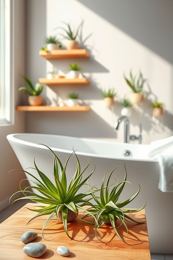 air plants enhance bathtubs