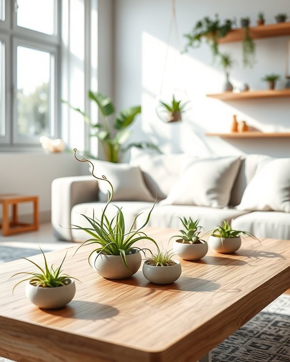 air plants for modern decor