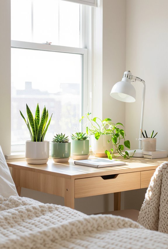 air purifying hanging succulents