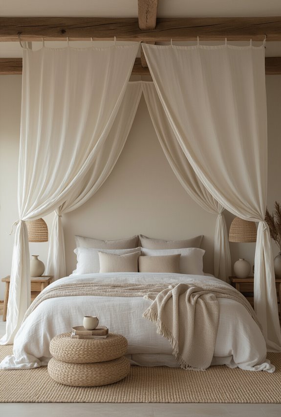 airy gauze canopy with layers