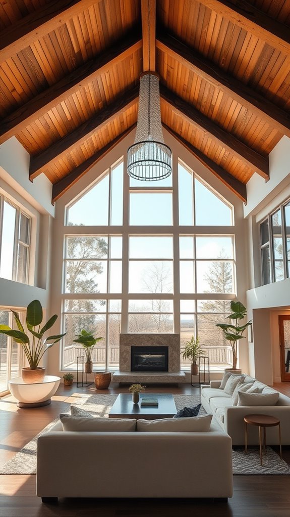 airy high ceiling design