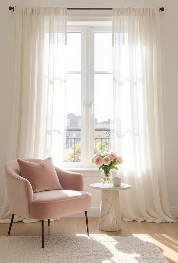 airy romantic layered sheers