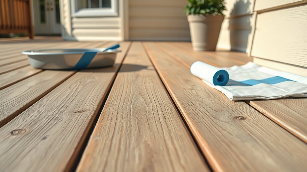 allow deck to dry completely