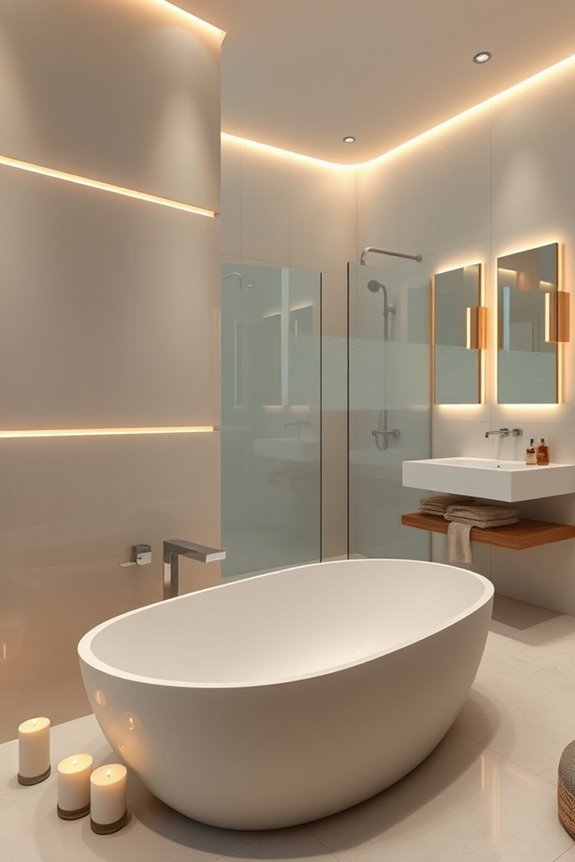 ambient lighting with panels