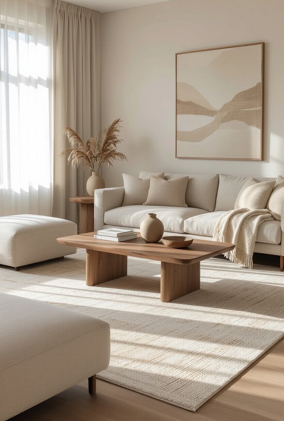 anchor seating with layered rugs
