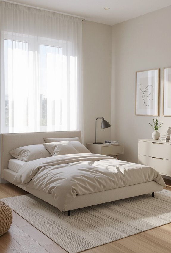 angle furniture to maximize walking