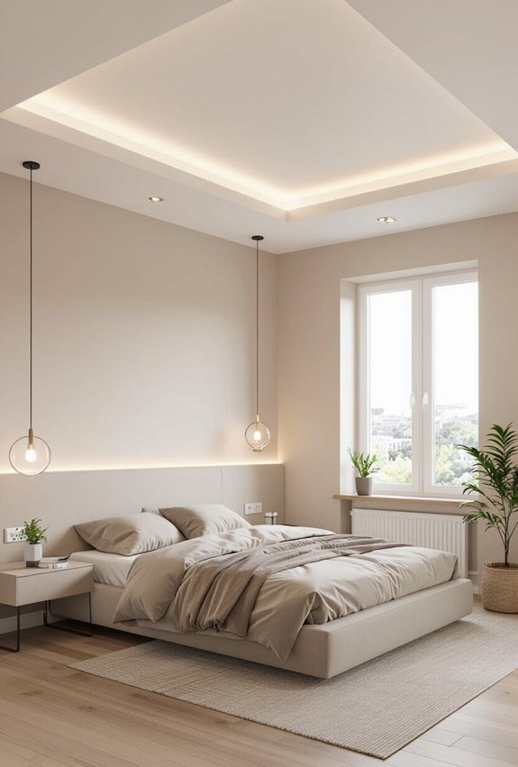 angled beams and coffers