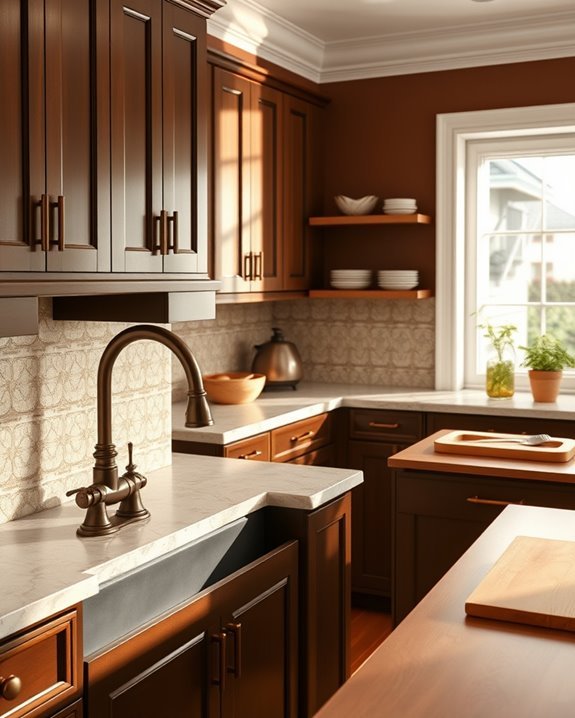 antique bronze kitchen elegance