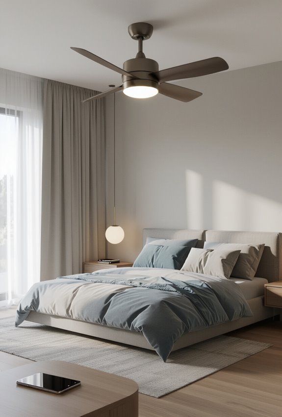 app controlled adjustable energy efficient fan