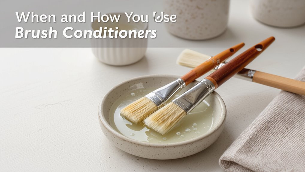 apply brush conditioner regularly
