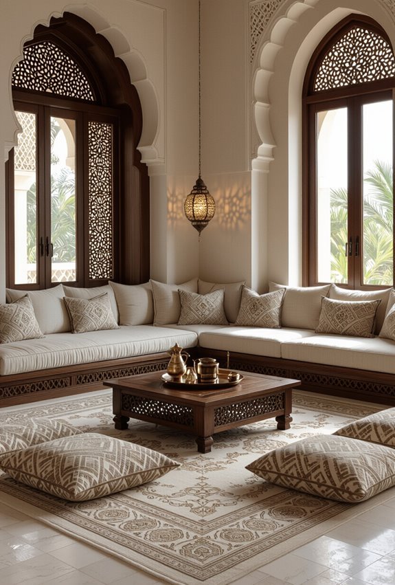 arab style low seating elegance