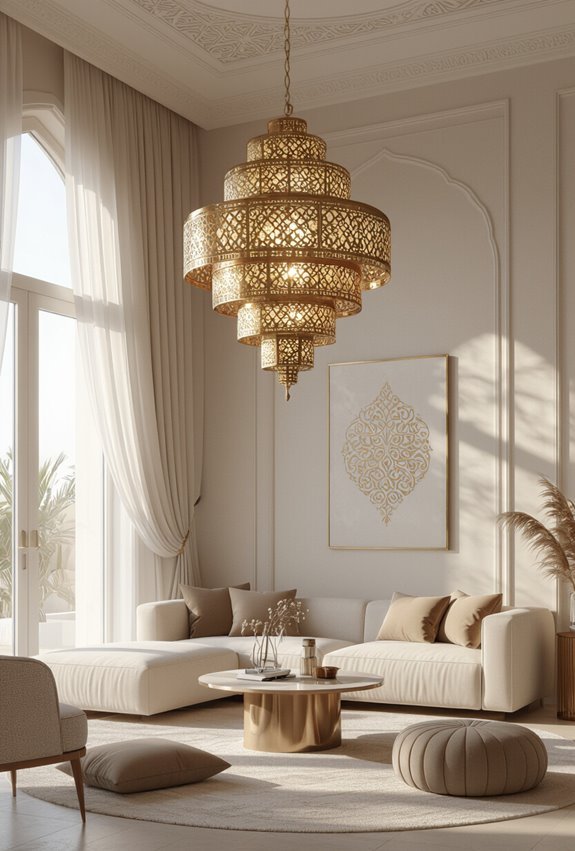 arabesque pendants and sconces