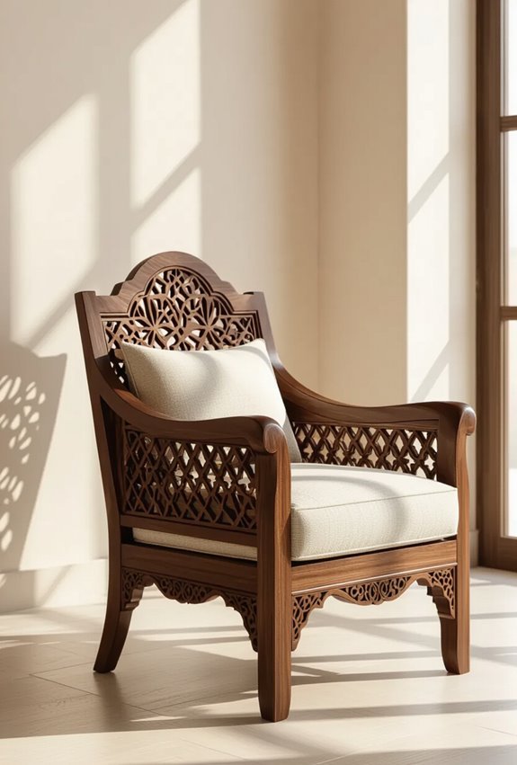 arabic carved wooden furniture elegance