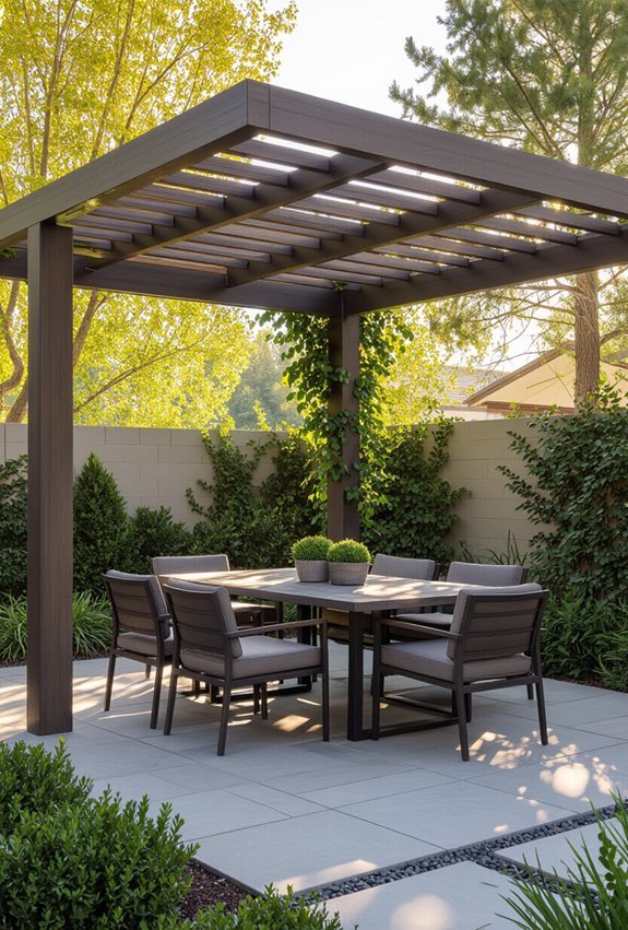architectural historically inspired pergola design