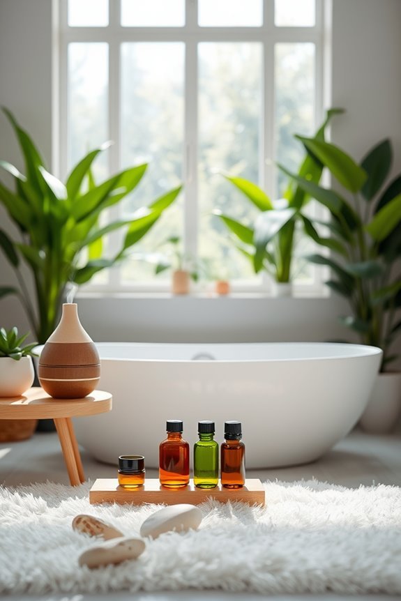 aromatherapy enhances bathroom relaxation