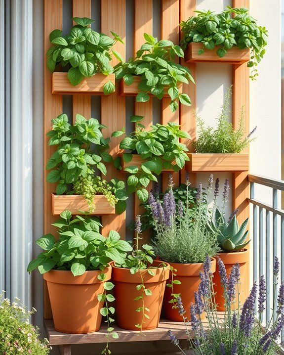 aromatic vertical garden design