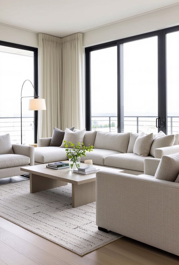 arrange couches for intimate conversation