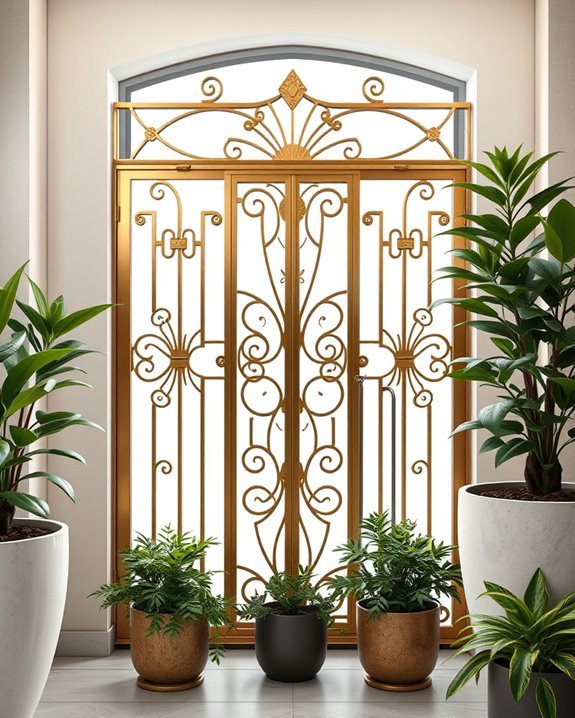 art deco balcony grills