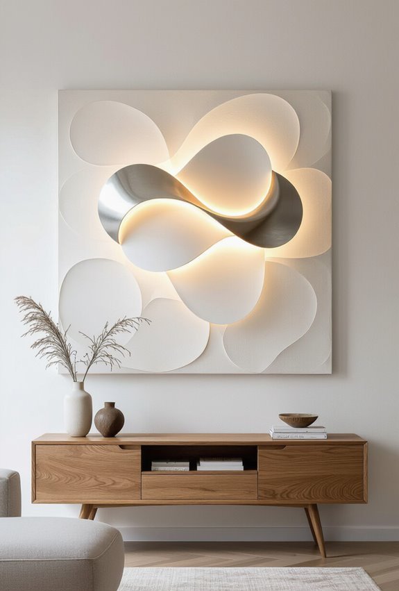 art focused dramatic accent lighting