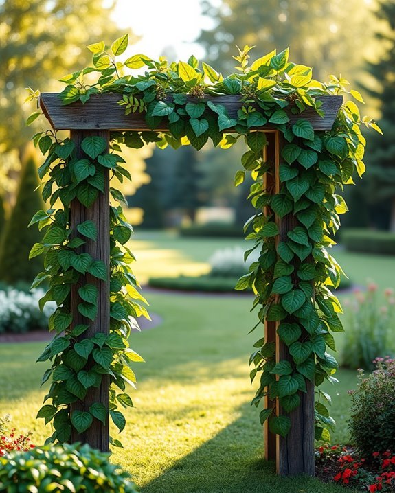 artificial foliage garden trellises