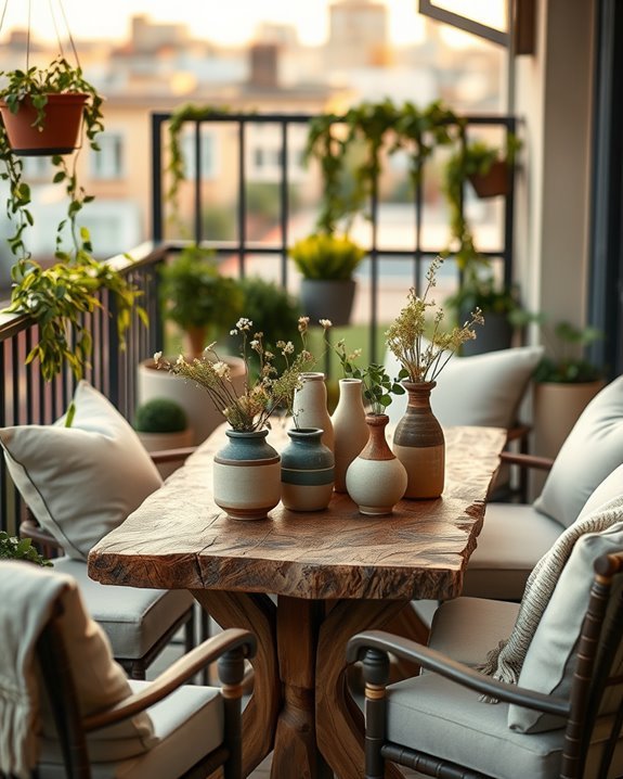 artisan crafted balcony centerpieces