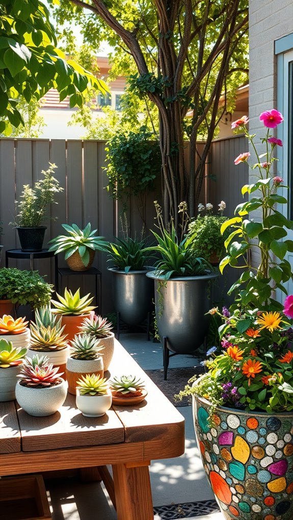 artistic and eco friendly planters