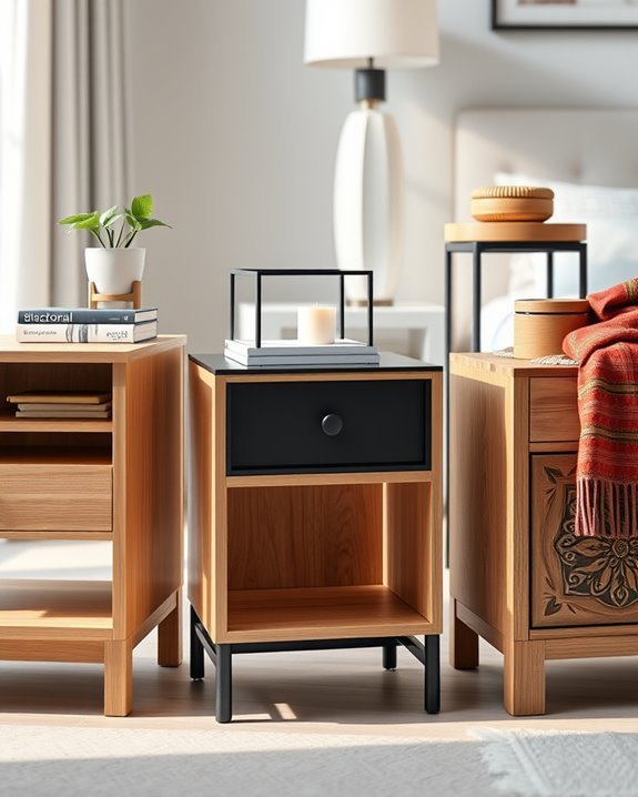 artistic and functional nightstands