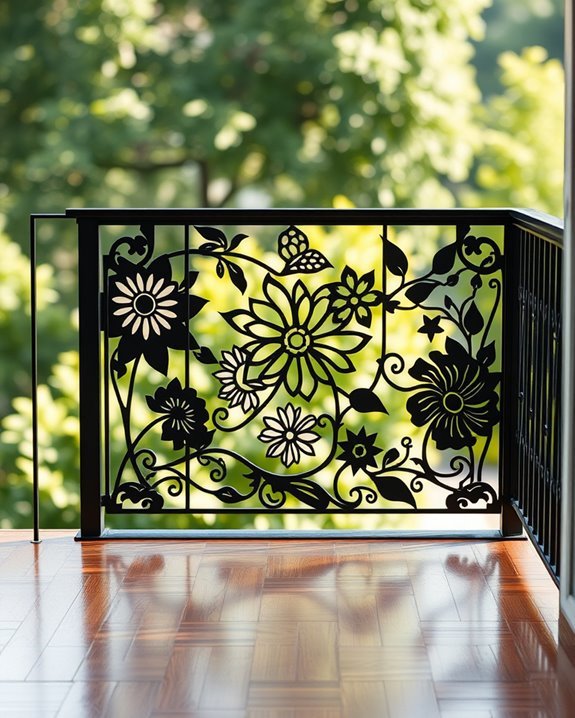 artistic balcony railing designs