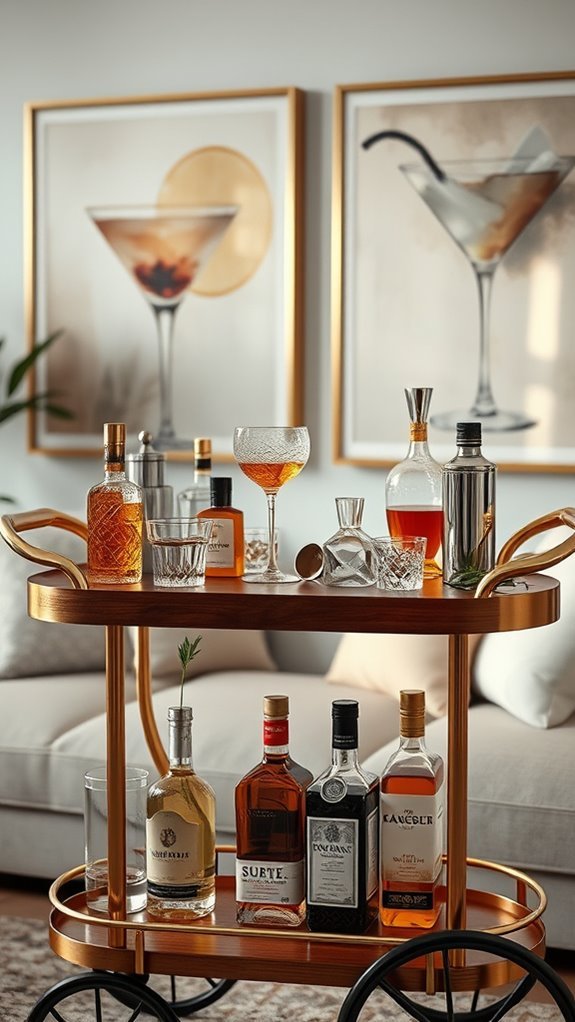 artistic bar cart essentials