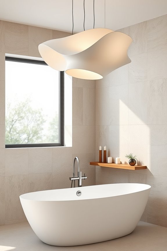 artistic bathroom lighting designs