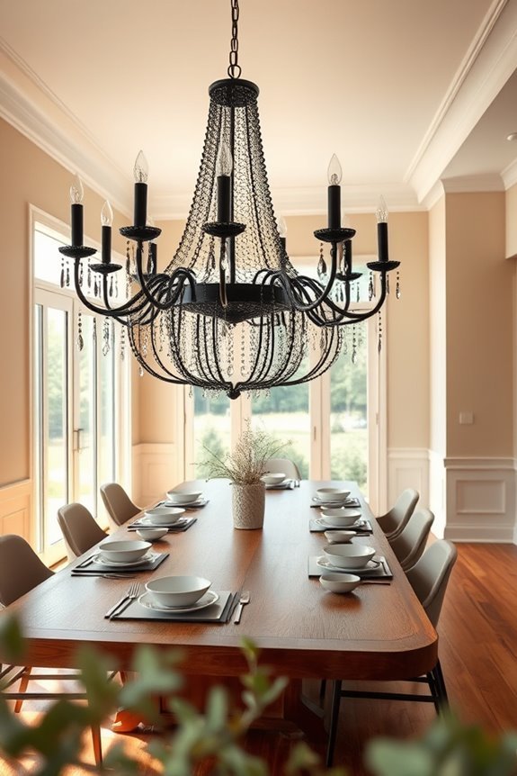 artistic black chandelier designs