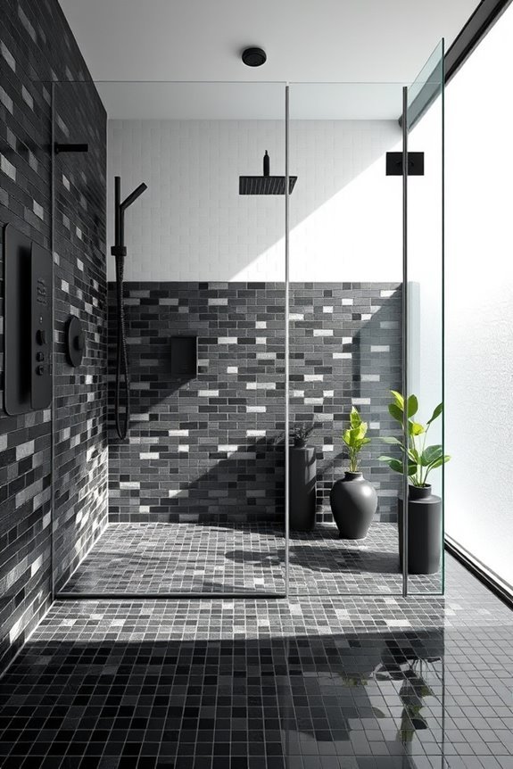 artistic black mosaic designs