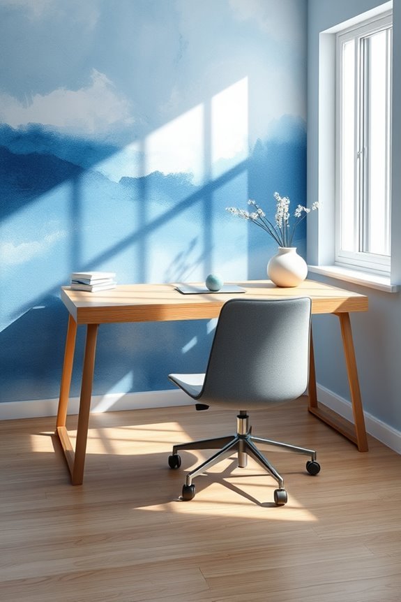artistic blue paint techniques