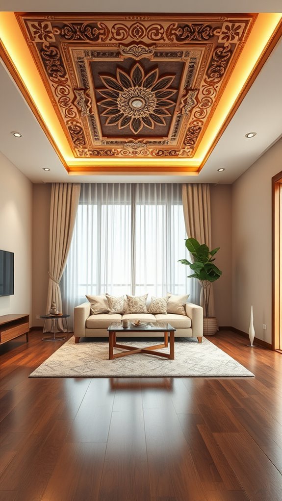 artistic ceiling design features